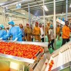 Captain Ibrahim TRAORE opens Societé Faso Tomatoes (SOFATO) plant in Yako